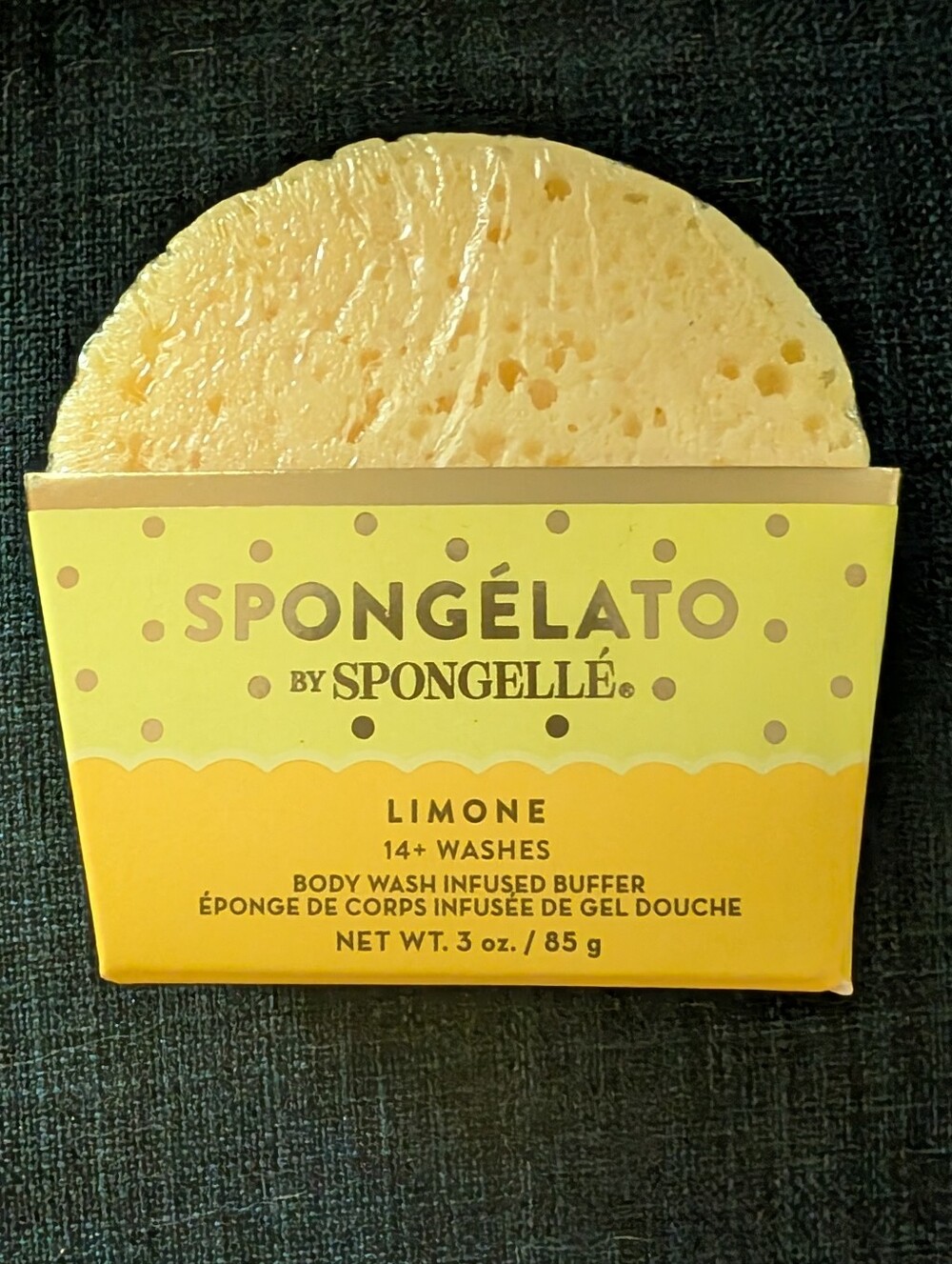 Spongellé Spongélato Limone Body Wash Infused Buffer - Yellow